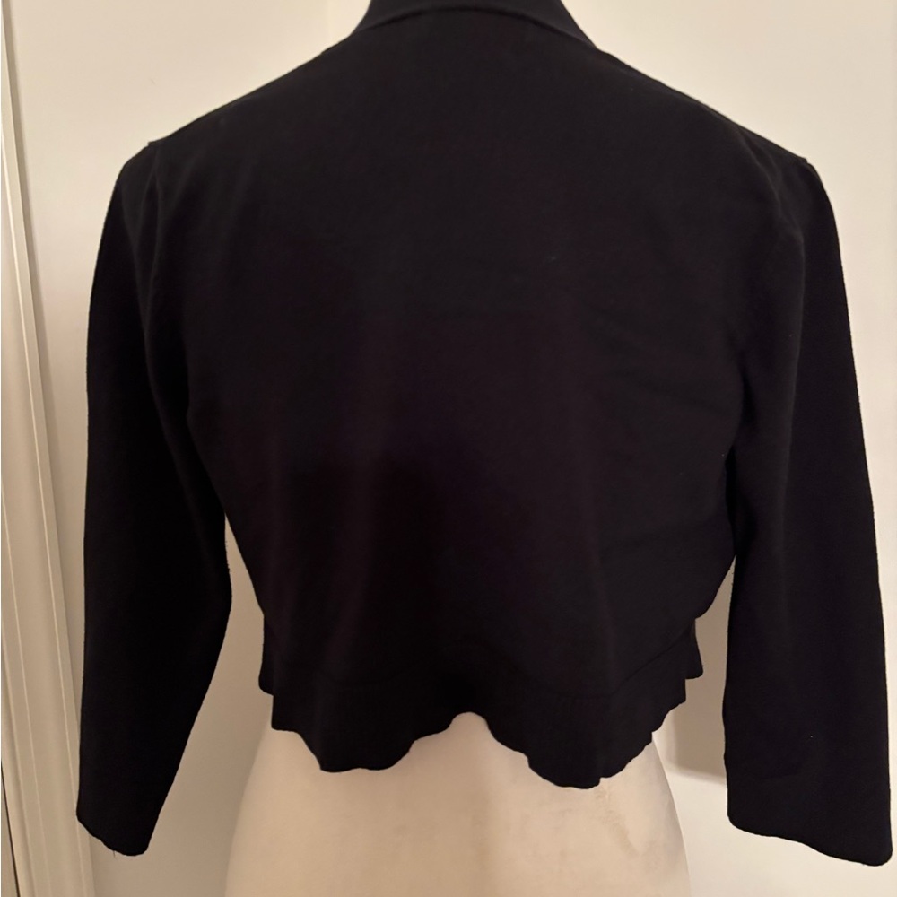 Calvin Klein Black Open-Front Shrug - Picture 3 of 4